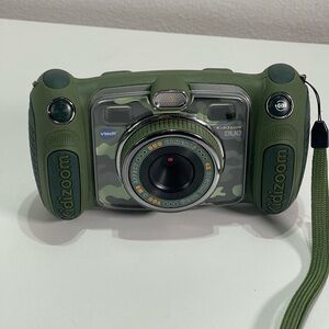 VTech Kidizoom Duo Selfie Kids Digital Camera, Built In Recorder Camouflage Work